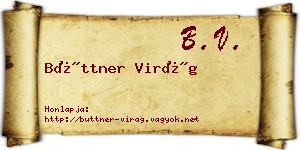 Büttner Virág névjegykártya